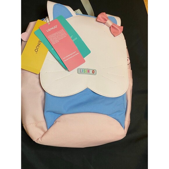 Lisinuo large size laptop / book bag/ backpack TSA approved pretty pink NWT